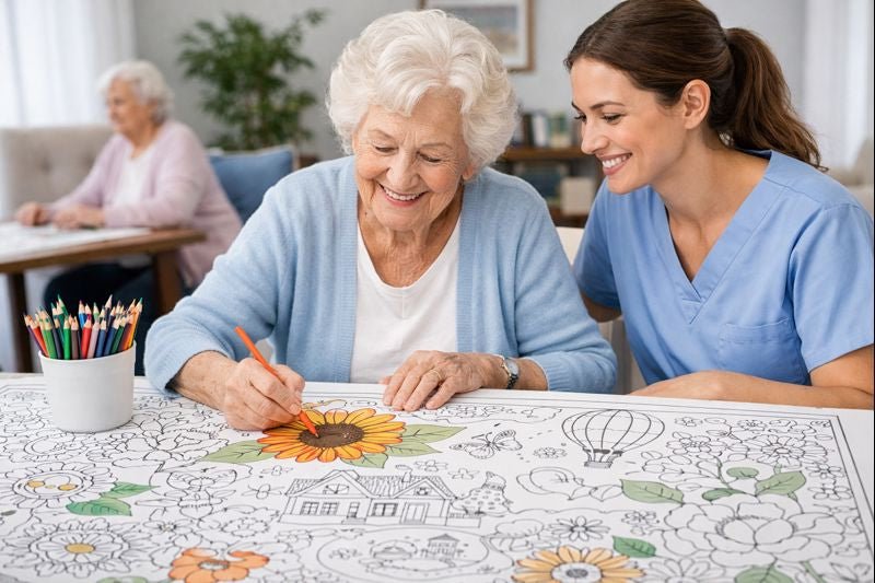 Coloring Isn’t Just for Kids: How Coloring Brings Joy, Calm, and Connection to Nursing Homes - Tons of Hues
