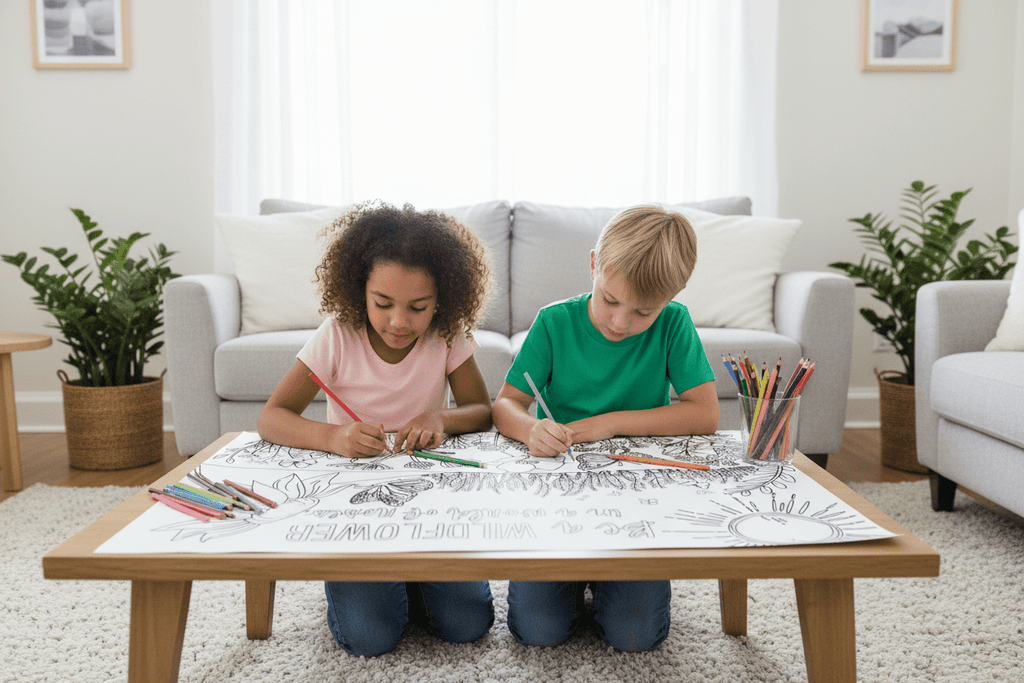 Be a Wildflower – Giant Coloring Page (24x36") - Tons of Hues