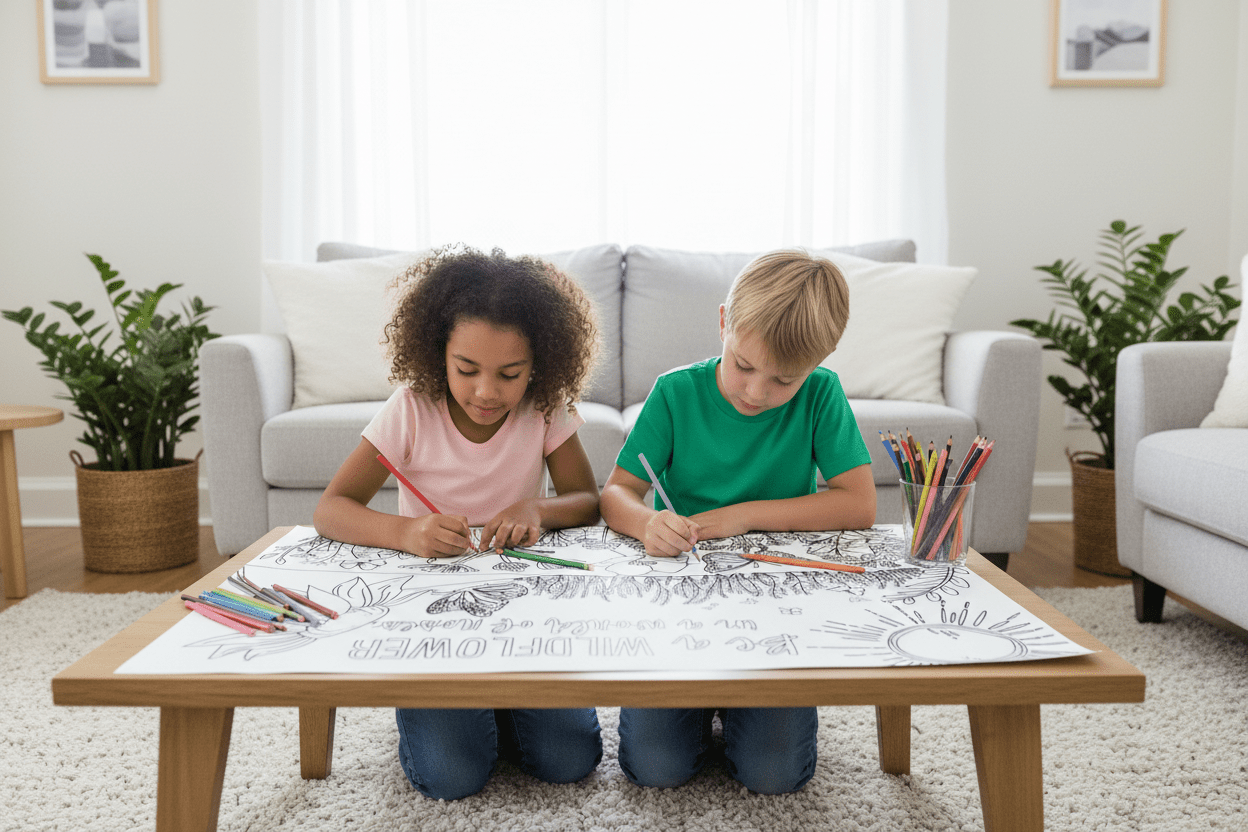 Be a Wildflower – Giant Coloring Page (24x36") - Tons of Hues