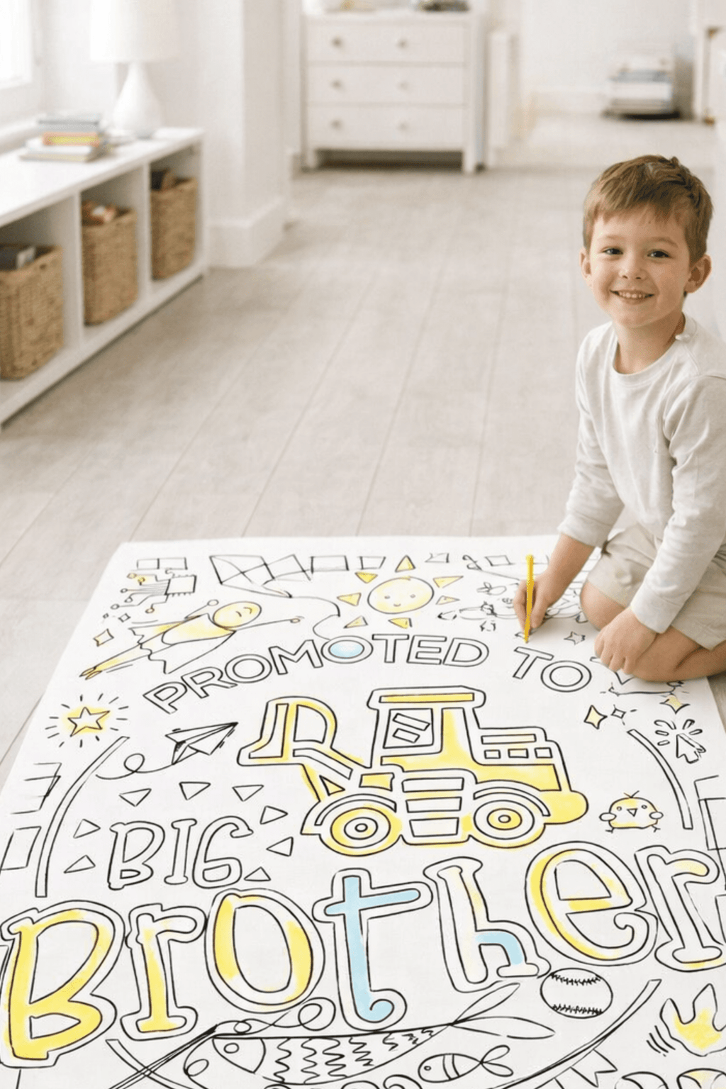 Big Brother – Giant Coloring Page (24x36") - Tons of Hues