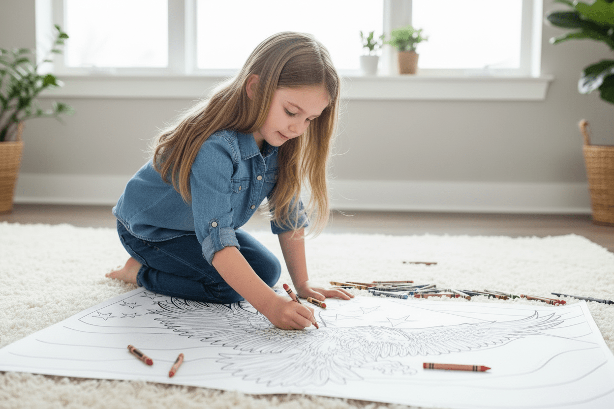 Born in the U.S.A. – Giant Coloring Page (24x36") - Tons of Hues