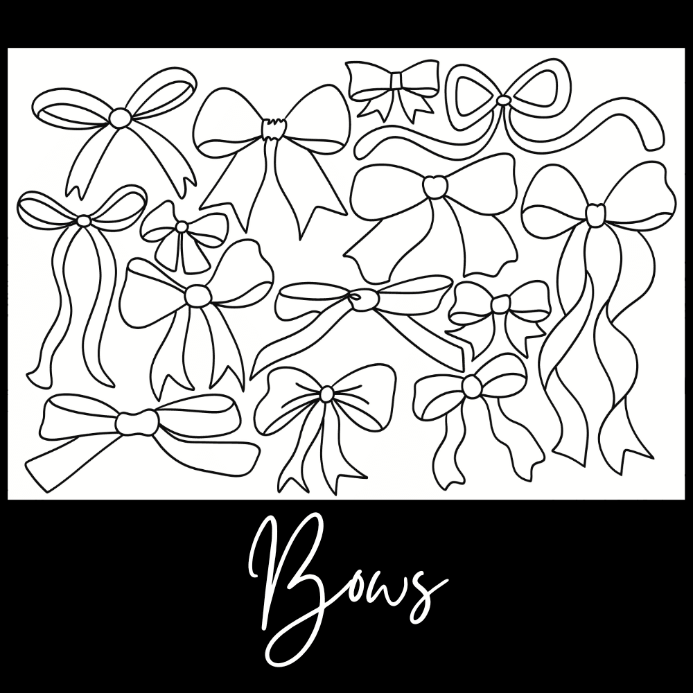 Bows – Giant Coloring Page (24x36") - Tons of Hues