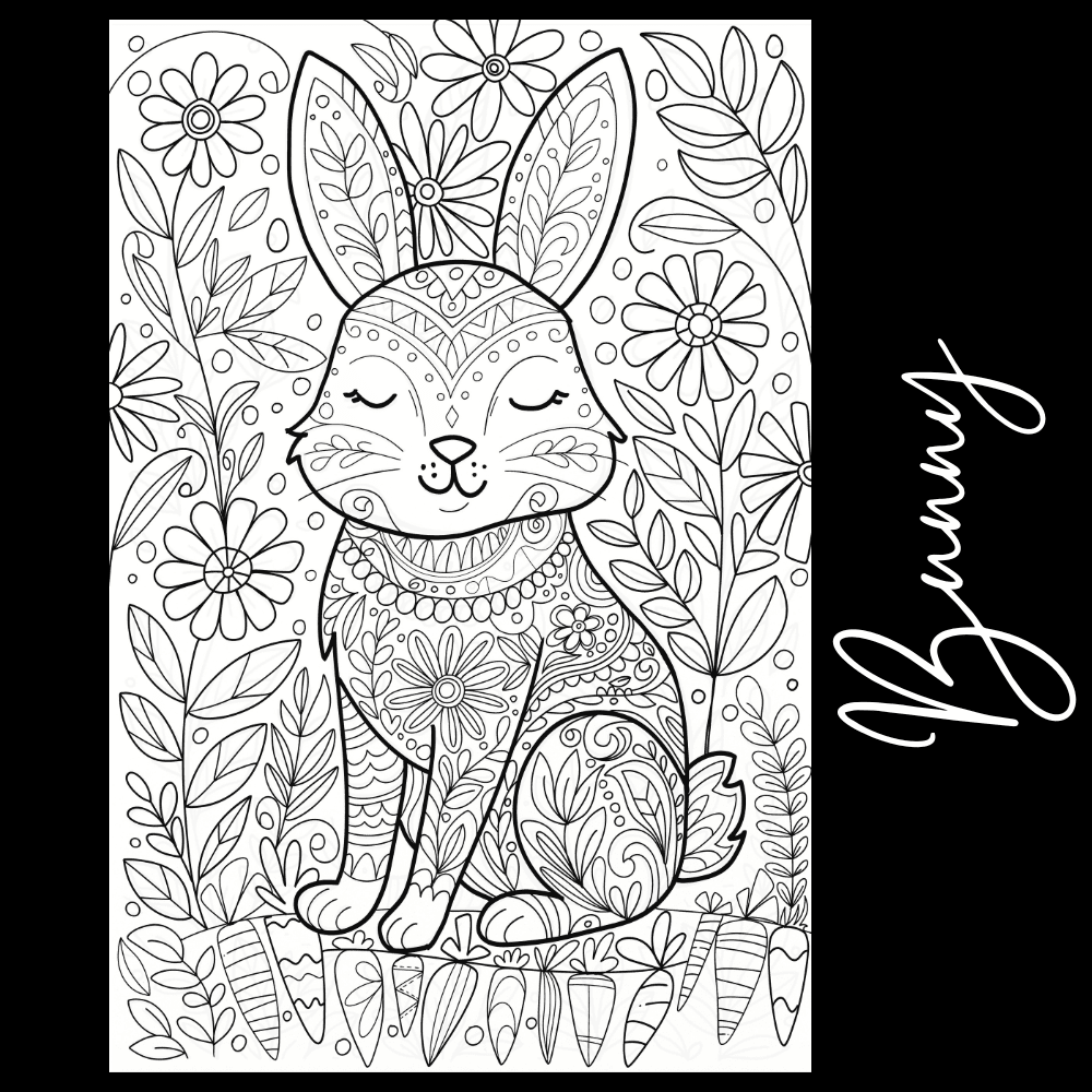 Bunny – Giant Coloring Page (24x36") - Tons of Hues