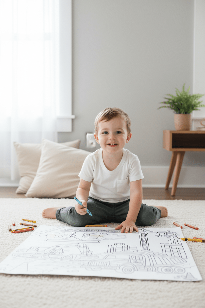 Construction – Giant Coloring Page (24x36") - Tons of Hues