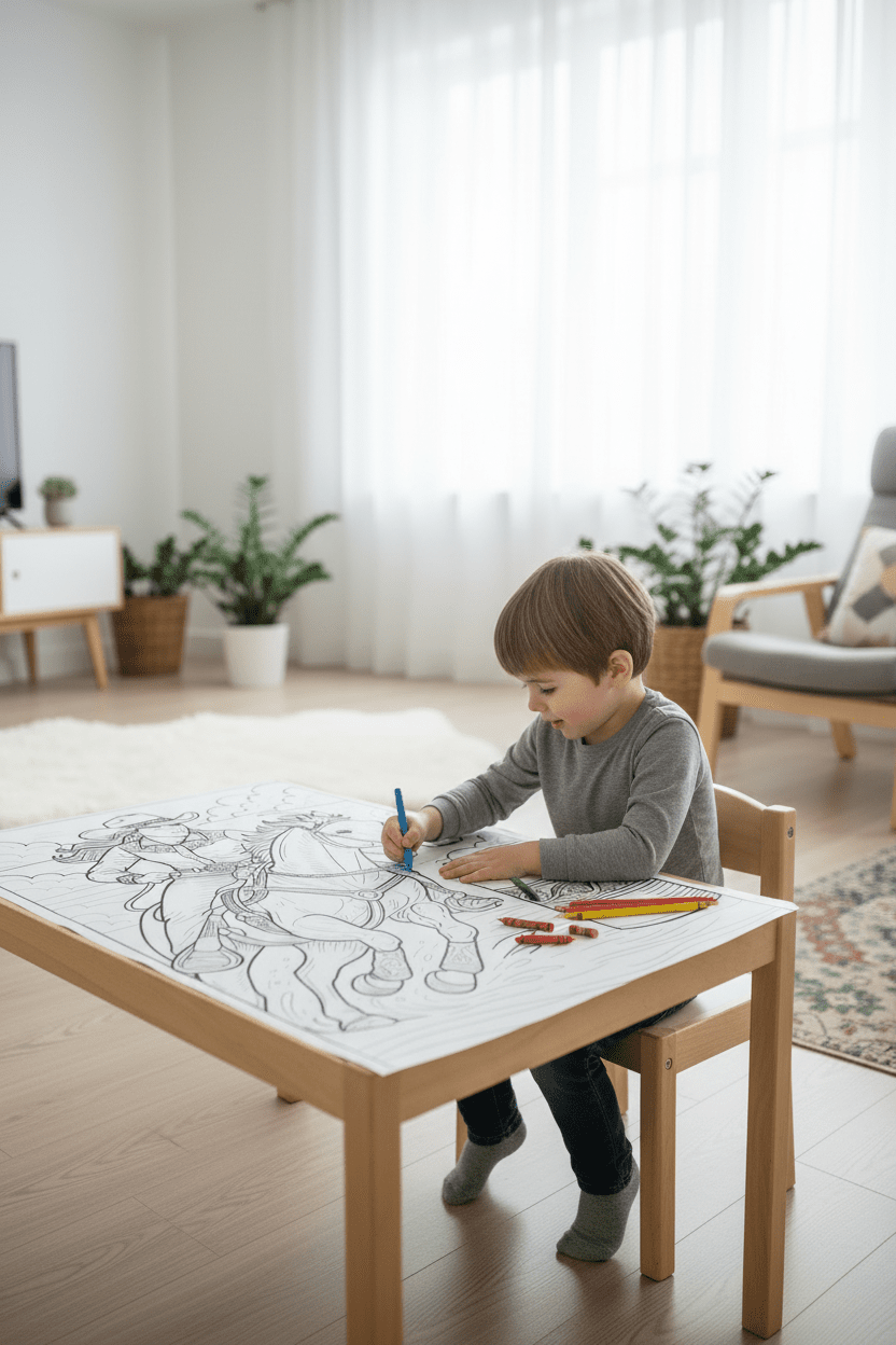 Cowgirl – Giant Coloring Page (24x36") - Tons of Hues