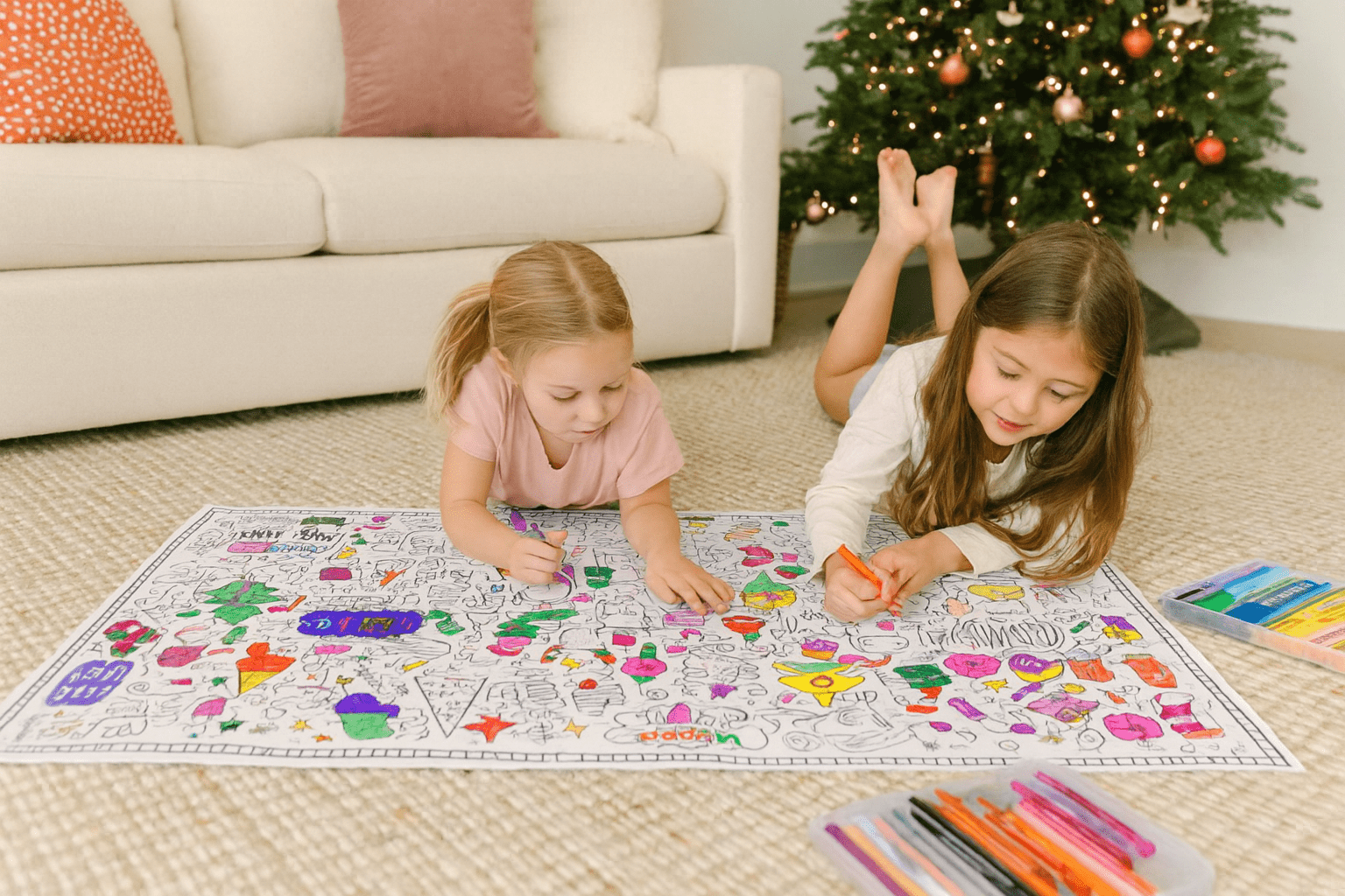Crazy Christmas – Giant Coloring Page (24x36") - Tons of Hues