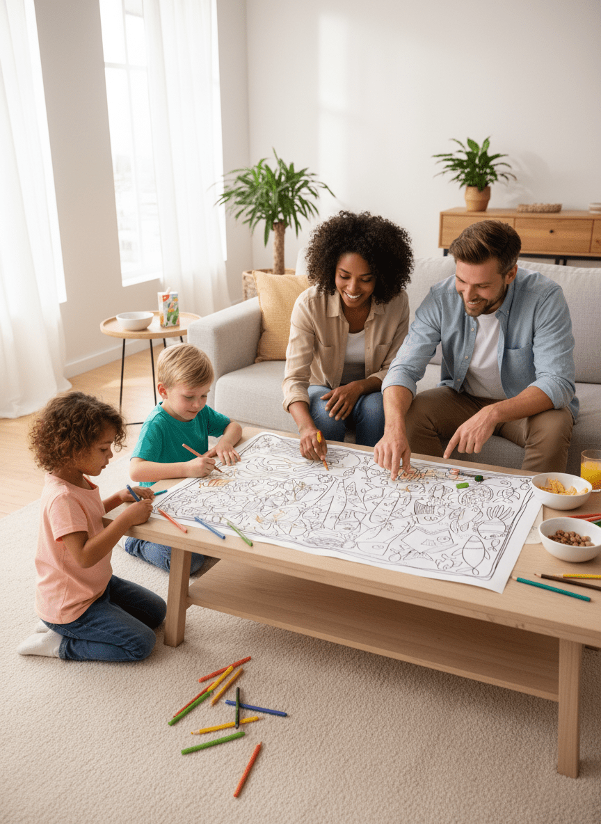 Funky Fish – Giant Coloring Page (24x36") - Tons of Hues