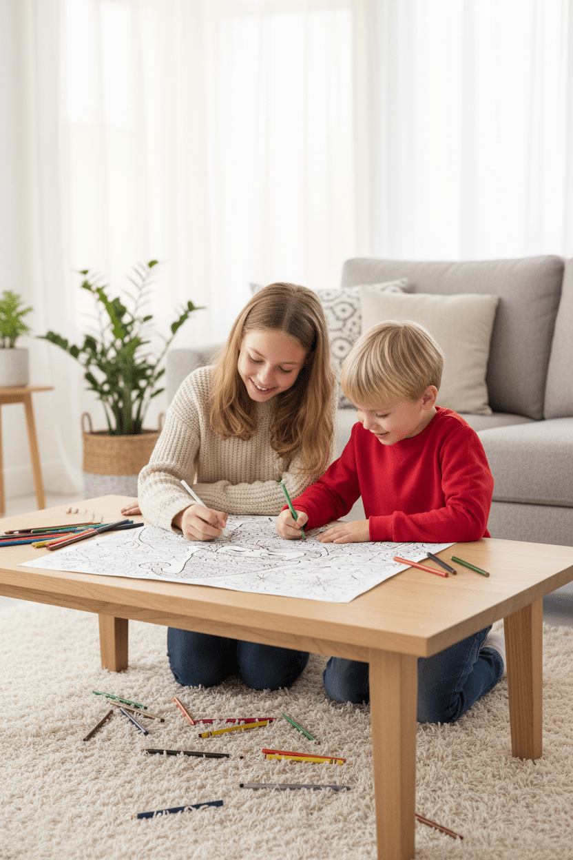 Norwegian Santa – Giant Coloring Page (24x36") - Tons of Hues