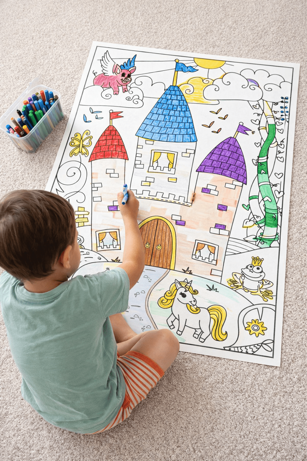 Princess – Giant Coloring Page (24x36") - Tons of Hues