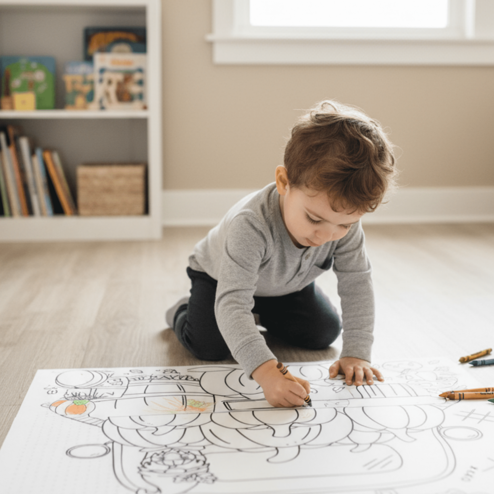 Pumpkin Patch – Giant Coloring Page (24x36") - Tons of Hues