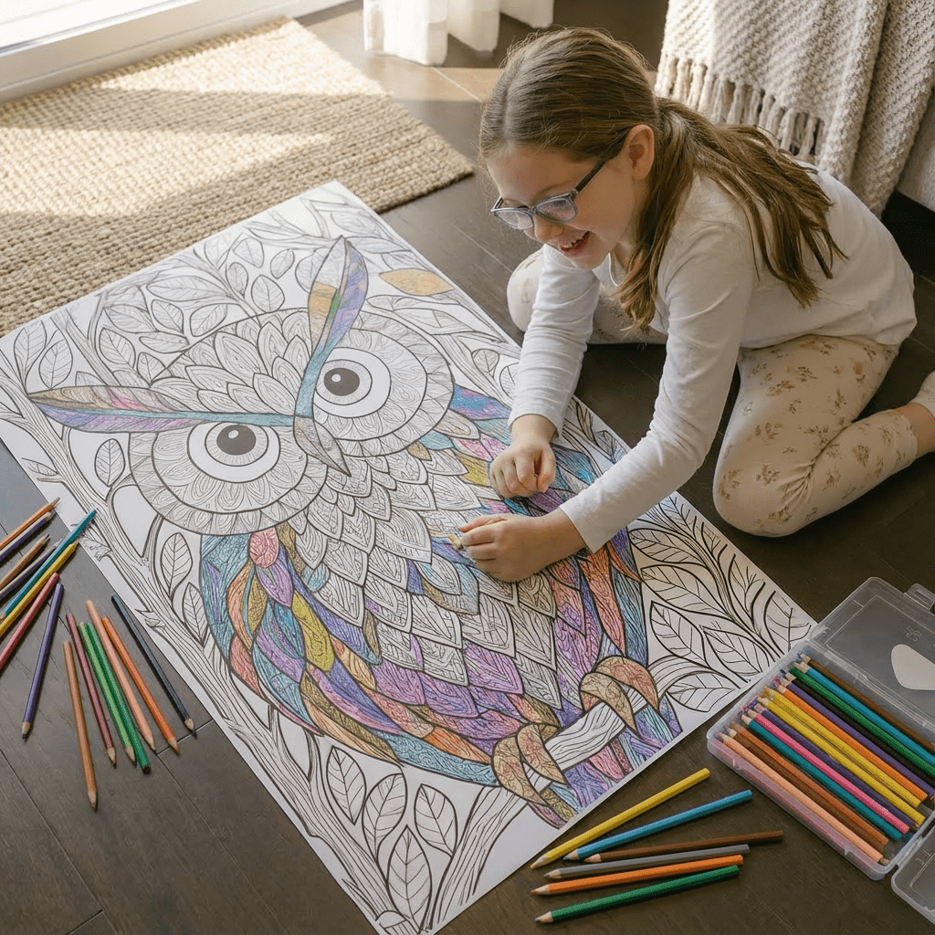 Sir Whooliam – Giant Coloring Page (24x36") - Tons of Hues